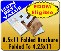 8.5 x 11 Folded Brochure Direct Mail